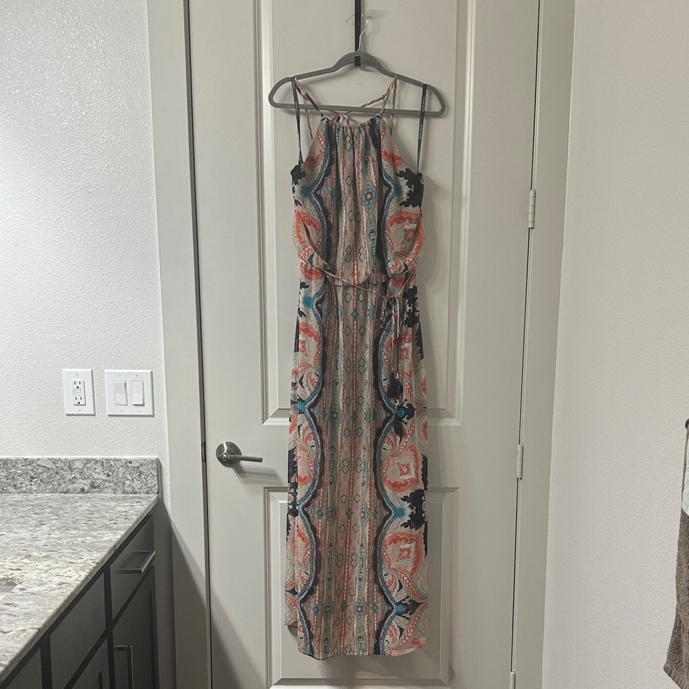 Bisou Bisou Vibrant Patterned Maxi Dress